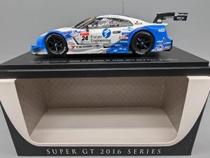 Modellini auto 1:43 Ebbro Nissan Advan GT R Super GT GT500 2016 Fuji #24 IMBALLO ORIGINALE - Foto 1 di 10