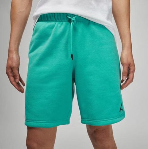 Pantaloncini essenziali in pile Jordan Jumpman da uomo blu verde acqua taglia S nuovi