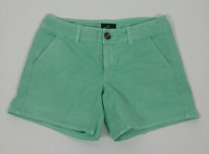 AMERICAN EAGLE OUTFITTERS LADIES SHORTS SIZE 6 STRETCH MIDI LIGHT GREEN*SEE PICS