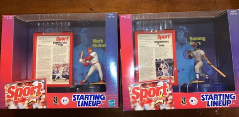 Mark McGuire Sammy Sosa 1999 Starting Lineup Sport Stars Stadium Stars  FreeShip Cover