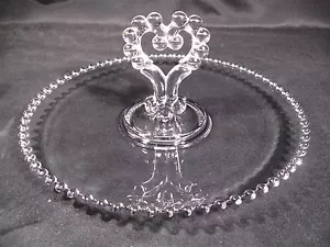 Imperial Glass Ohio Candlewick Handled Pastry Tray #3400 - Picture 1 of 12