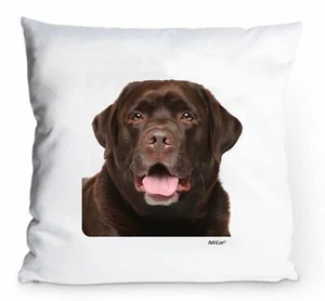 Kissenbezug 40x40cm - brauner Labrador - schoko Retriever Deko Kissen - Bild 1 von 1
