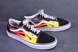 Vans Old Skool Flame Sneaker Skaterschuhe Flammen Gr. 42,5 Leder Canvas CH1-737 - Bild 1 von 12