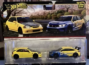 2025 Hot Wheels Premium HONDA CIVIC 2 Pack ‘99 TYPE R (Ek9) & TYPE R CAR CULTURE - Picture 1 of 3