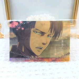 Tarjeta coleccionable de obleas de Attack on Titan Levi Ackerman No.08 Episodio 19 Bandai 2014 - Imagen 1 de 8