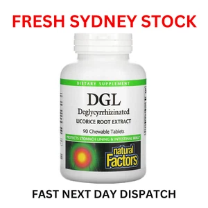 Natural Factors DGL 400mg 90 Chewable Tablets Deglycyrrhizinated Licorice Root - Picture 1 of 4