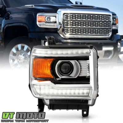 For 2016-2019 GMC Sierra 2500HD HID w/ LED DRL Projector Headlight - Passenger - Image 1 of 4