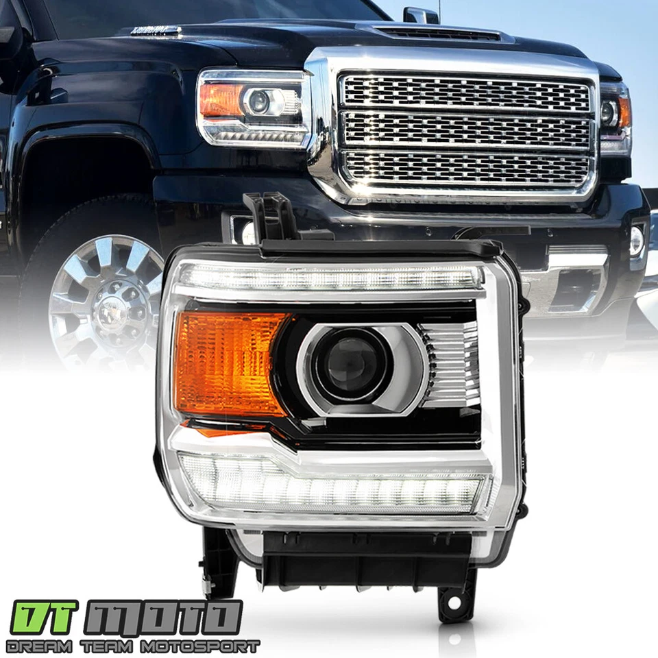 Para GMC Sierra 2500HD HID 2016-2019 con Faro Proyector LED DRL - Pasajero Foto 1 de 4