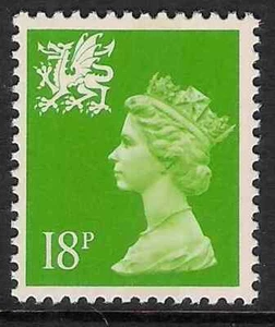 Wales 1993 W48b 18p litho centre band perf. 14 type II Regional Machin MNH - Picture 1 of 1
