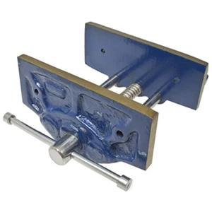 8" WOOD WORKERS CARPENTRY BENCH VICE BOLT MOUNTING TO WORKSHOP TABLE 200MM WIDE - Picture 1 of 3