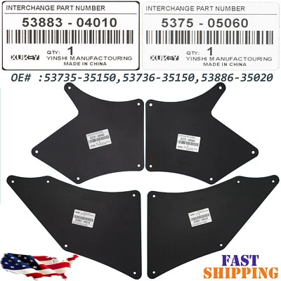 Protectores contra salpicaduras para Toyota Tacoma 2005-2021 guardabarros guardabarros delantal sellos Foto 1 de 4