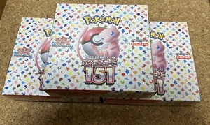 Cartas Pokemon Escarlata y Violeta Pokemon Tarjeta 151 Booster Box sv2a Sellado 3box JP - Imagen 1 de 3