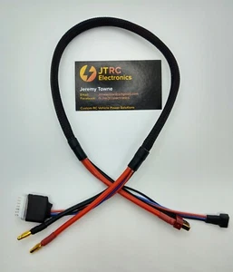Icharger 406 Batería Lead 2s Balance de carga 4mm A Deans Lipo. 24 pulgadas - Imagen 1 de 3