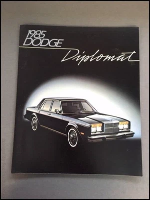1985 Dodge Diplomat Vintage Original Car Sales Brochure Folder - Imagem 1 de 4