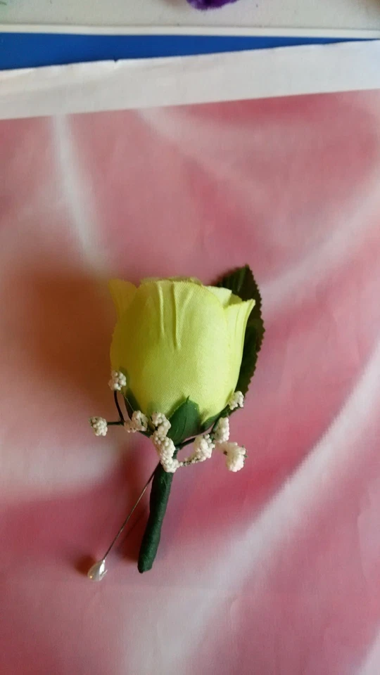 Rose Pin Boutonniere~Corsage~your choice~Groom~Best man~Prom~Wedding~Quinceanera - Image 1 of 4