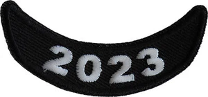 2023 Year Patch Lower Rocker White- 2.5x1 inch - P7099 - Picture 1 of 5