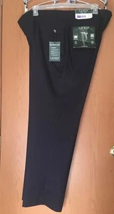 Lauren Ralph Lauren Classic-Fit Ultraflex Dress Pants Navy Flat Front 42 X 30 - Picture 1 of 7