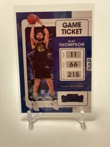 2021-2022 Panini Contenders Game Ticket Klay Thompson blue 24/49 #20 - Bild 1 von 3