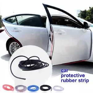 Sello de goma en forma de U de 16 pies protector de borde de puerta de coche moldura protectores tira negra - Imagen 1 de 7