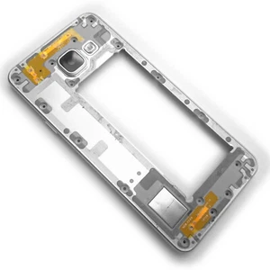 Samsung Galaxy A3 metal side housing bezel+rear camera glass White A310 Genuine - Picture 1 of 5