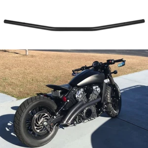 1" 25mm Drag Bar Tracker Handlebar Bars Motorcycle For Indian Scout Bobber - Picture 1 of 15