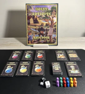 Quest For The Antidote Upper Deck Board Game Pieces Complete Card Set & Dice - Picture 1 of 8