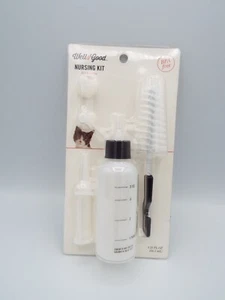 Well & Good Nursing Kit for Kittens 2.25oz Bottle - 5 Nipples 1 Bottle Brush - Picture 1 of 4