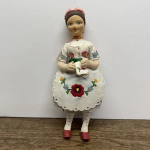 ! Rare Vintage Hungarian traditional costume cloth folk doll hand made - Picture 1 of 5
