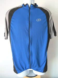 BLUE PERFORMANCE Ultra FULL ZIP CYCLING JERSEY fits like medium tag missing - Picture 1 of 5