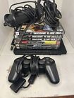 Sony Playstation Ps2 Slim Console W/ Power Adapter"for Parts" With Games