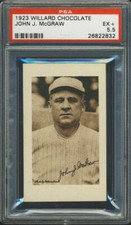 1923 V100 Willard's Chocolate John McGraw PSA 5.5 New York Giants HOF