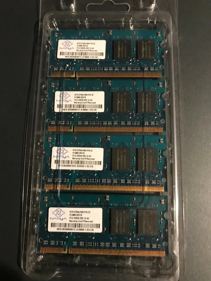 4x 512MB NANYA DDR2 RAM 5300 Mhz - Bild 1 von 1