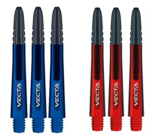 2 Nuevos Juegos Winmau Vecta Varillas de Dardo Medianas - Se Envía con Seguimiento - Azul y Rojo - Imagen 1 de 1