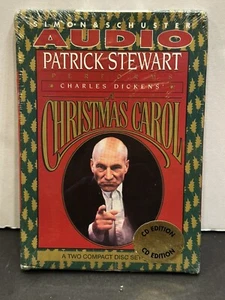 Audio - PATRICK STEWART Performs Charles Dickens’ A CHRISTMAS CAROL 2 CDs - New - Picture 1 of 7