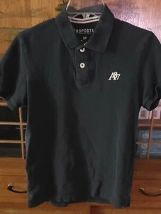 C0218 AEROPOSTALE MENS BLACK CASUAL DRESS COTTON SHIRT SIZE S COMBINE SHIP - Picture 1 of 10