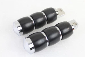 HARLEY Banded Style Soft Footpeg Set fits 1982-UP XL, 1985-2017 FX, - Picture 1 of 4