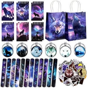 Abbylike 48 Pcs Wolf Party Favors Wolf Party Decor Wolf Birthday Party Supply... - Picture 1 of 7