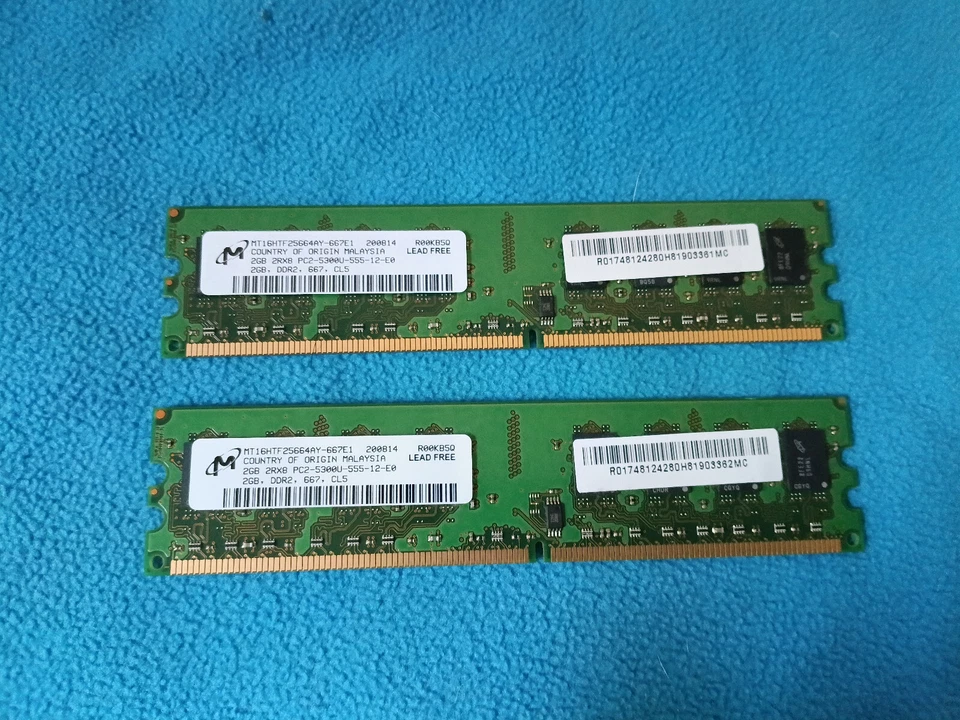 DDR2 PC2-5300 2GB - 2 memorias ram - Imagen 1 de 1