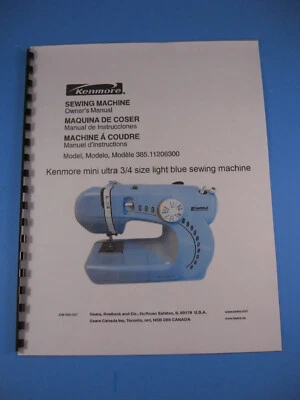 Manual de instrucciones de máquina de coser Kenmore Mini Ultra tamaño 3/4 - impreso Foto 1 de 4