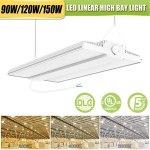 (90W/120W/150W) LED Linear High Bay Light 150LM/W Adjustable Commercial Fixtures - Picture 1 of 13