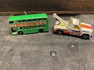 VINTAGE MATCHBOX ESSO Bus Getty WRECK TRUCK - Picture 1 of 11