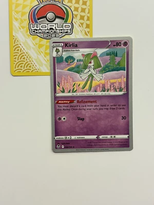 068/195 Kirlia Cosmos Pokemon 2023 World Championships Silver Tempest Variant C - Image 1 of 2