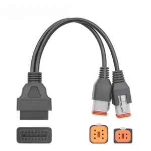 OBD Adapter für Harley Davidson Moto 6+4pin 2in1 auf Diagnose - Bild 1 von 6