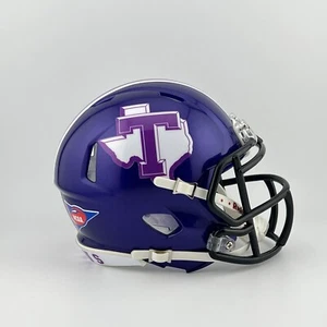 Tarleton State Texans CUSTOM Metallic Purple Mini Football Helmet - Picture 1 of 3