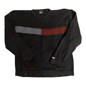 Tommy Hilfiger Pullover Gr. XL TG Grau Blau Weiß Herren Sweatshirt - Bild 1 von 10