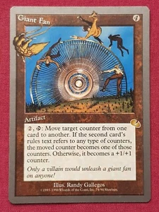 Magic The Gathering UNGLUED GIANT FAN artifact card MTG - Picture 1 of 2
