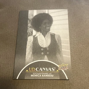 2024 Upper Deck Marvel UD Canvas C25 Teyonah Paris Monica Rambeau Black White SP - Picture 1 of 1