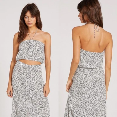 NWT Volcom Bae Bae Doll Tube Top in Black & White SIZE SMALL - Image 1 of 4