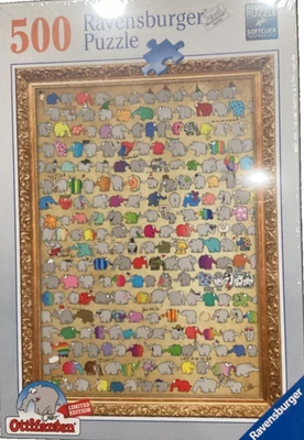 Ravensburger 500 pc Ottifanten: Ottifantenpolonaise 2021 jigsaw puzzle Rare NIB - Image 1 of 3