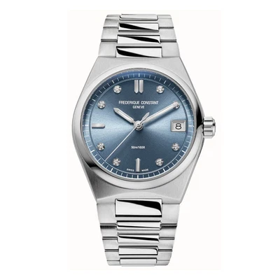 Frederique Constant Highlife Ladies Quartz Watch Blue Dial with Diamonds - Image 1 of 4